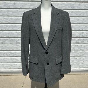Pure Laine verge, Gray all pure wool suit coat. Size S39 regular.